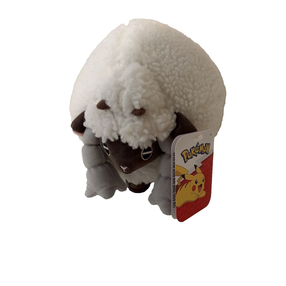 Pokemon Wooloo Plush Stuffed Animal Sheep White 6" Nintendo NWT